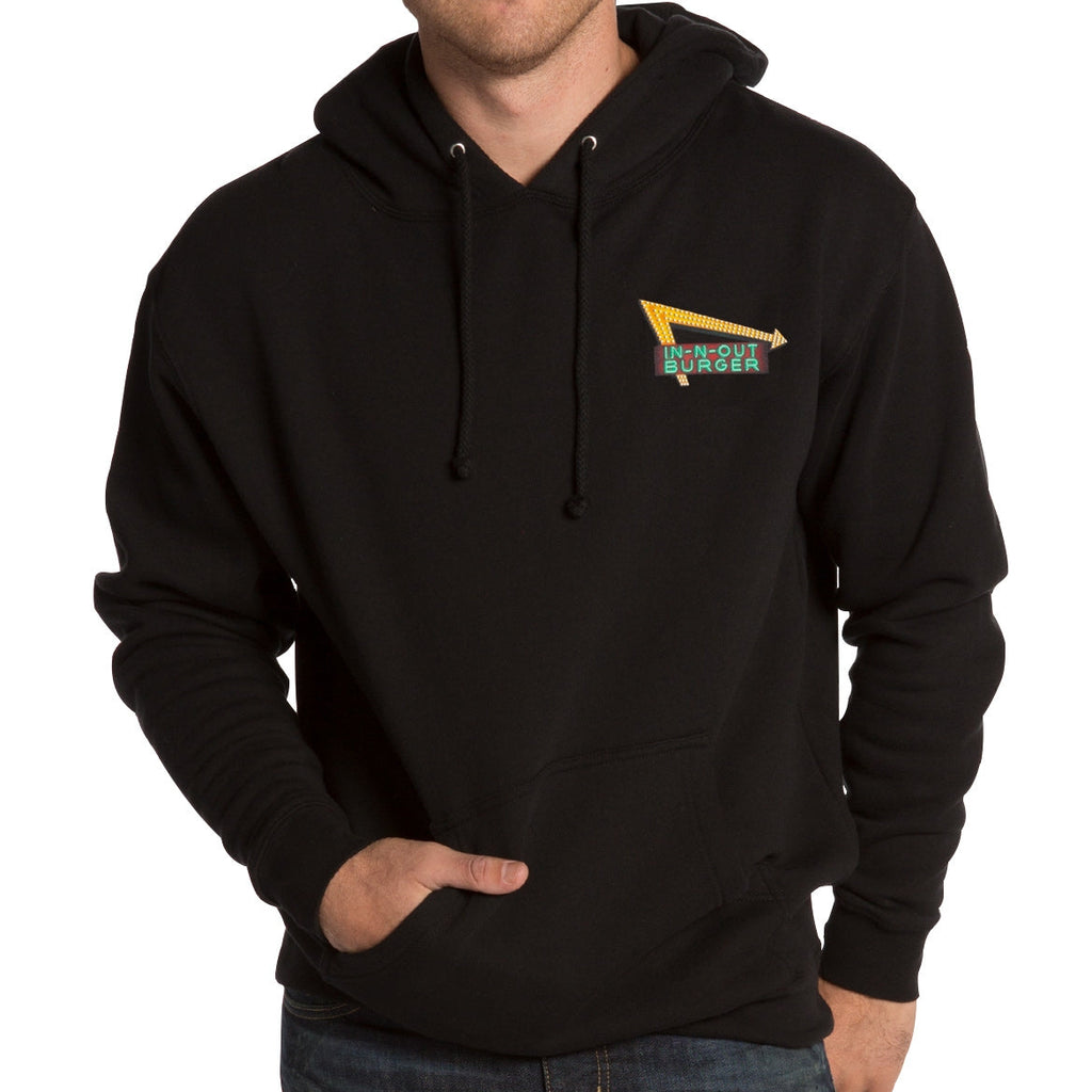 front of black hoodie